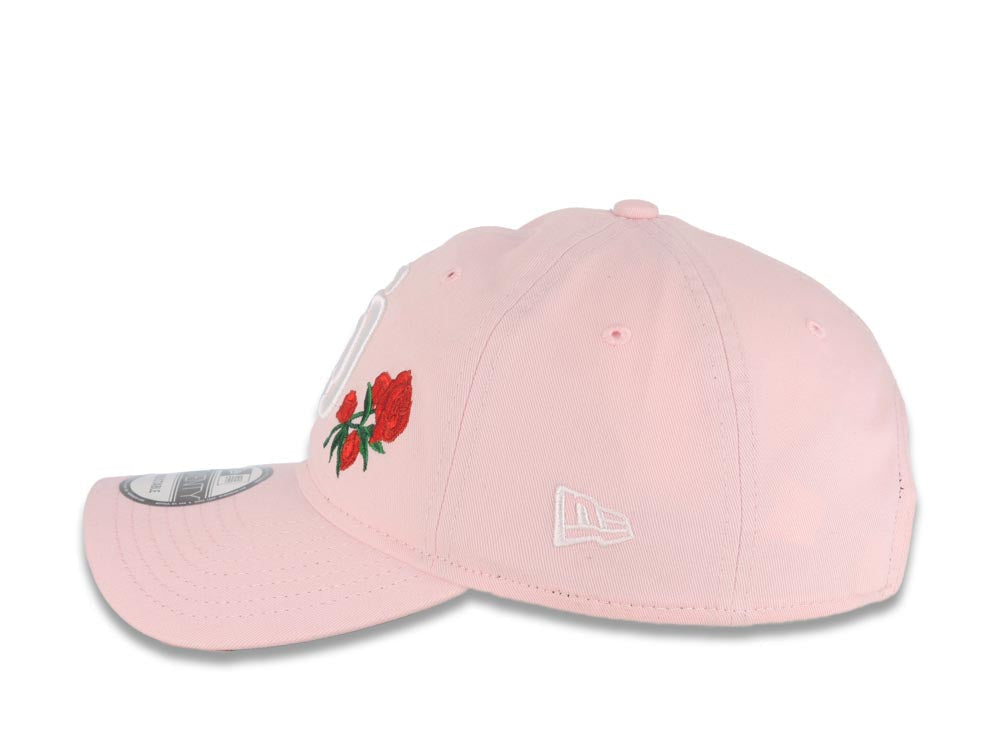 San Diego Padres New Era MLB 9TWENTY 920 Adjustable Cap Hat Pink Crown/Visor White Logo Red Roses Gray UV