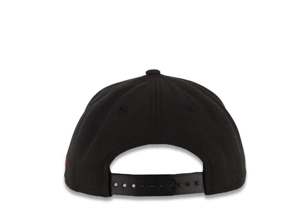 (Youth) Tijuana Toros New Era LMB 9FIFTY 950 Kid Snapback Cap Hat Black Crown/Visor White/Red Logo Gray UV