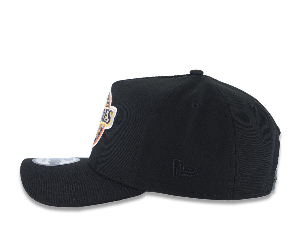 San Diego Padres New Era MLB 9FORTY 940 Adjustable A-Frame Snapback Cap Hat Black Crown/Visor Team Color Baseball Club Logo 1992 All-Star Game Patch