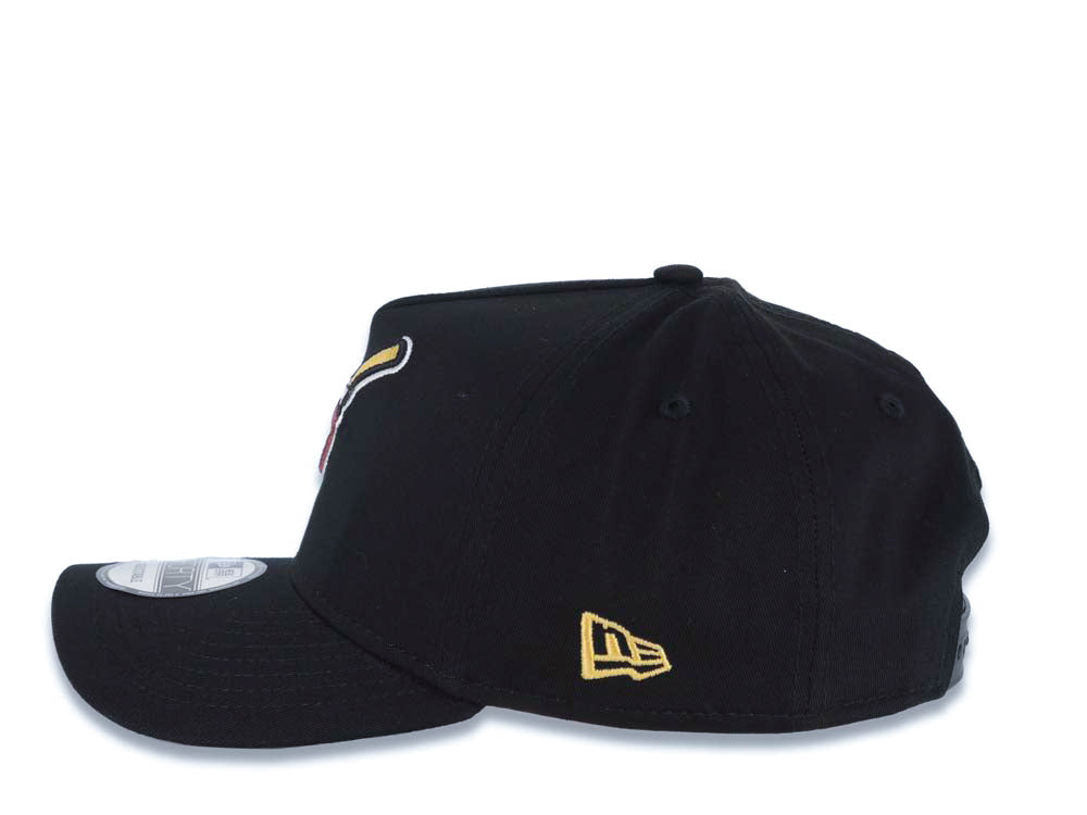 San Diego Padres New Era MLB 9FORTY 940 Adjustable A-Frame Cap Hat Black Crown/Visor Maroon Swinging Friar Logo 25th Anniversary Side Patch