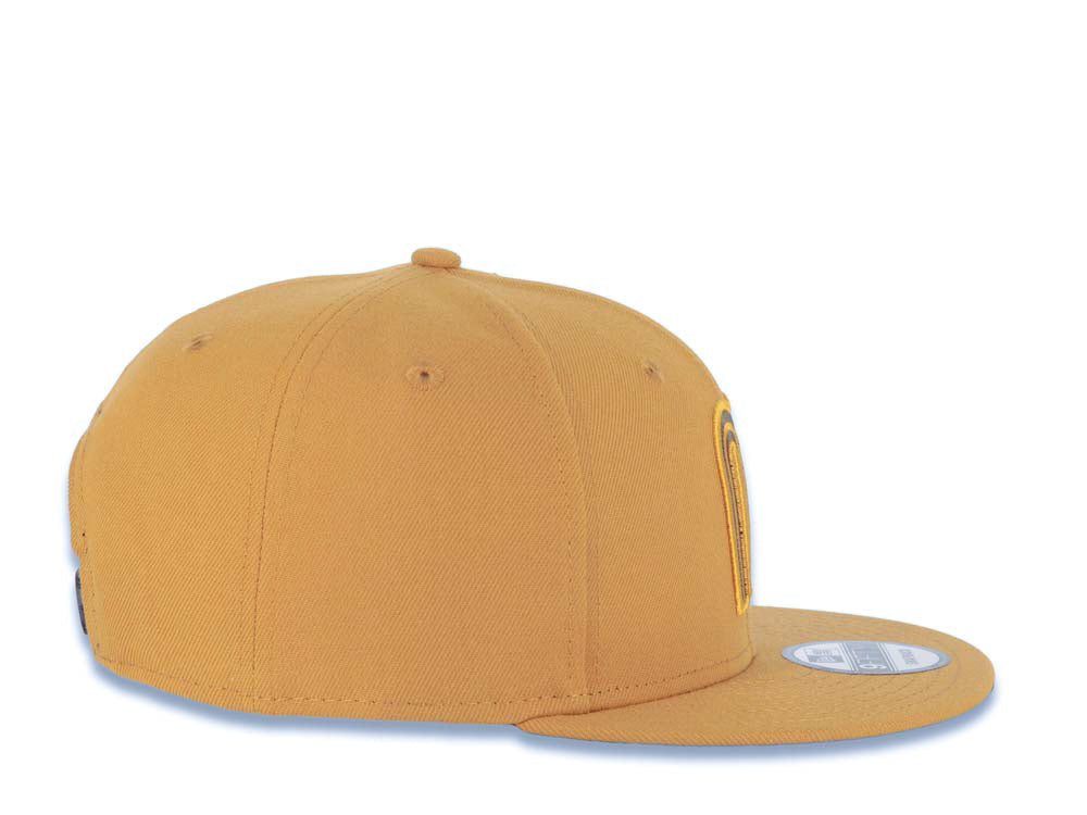 Mexico New Era 9FIFTY 950 Snapback Cap Hat Tan Crown/Visor Brown/Tan Logo Brown UV