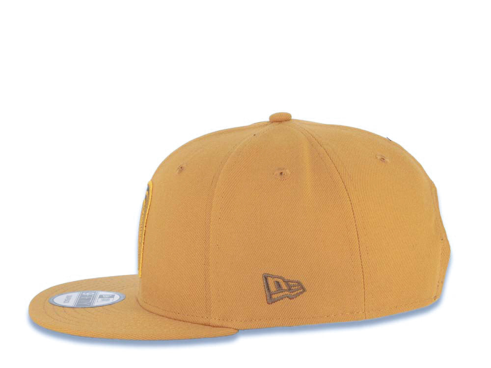 Mexico New Era 9FIFTY 950 Snapback Cap Hat Tan Crown/Visor Brown/Tan Logo Brown UV