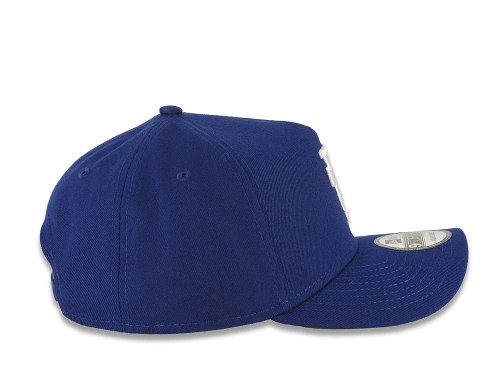 Los Angeles Dodgers New Era MLB 9FORTY 940 Adjustable A-Frame Cap Hat Royal Blue Crown/Visor White Upside Down Logo Gray UV