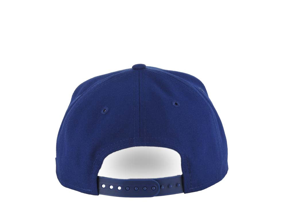 Los Angeles Dodgers New Era MLB 9FORTY 940 Adjustable A-Frame Cap Hat Royal Blue Crown/Visor White Upside Down Logo Gray UV
