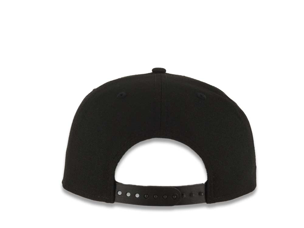 Los Angeles Dodgers New Era MLB 9FIFTY 950 Snapback Cap Hat Black Crown/Visor White Upside Down Logo 60th Anniversary Side Patch Gray UV