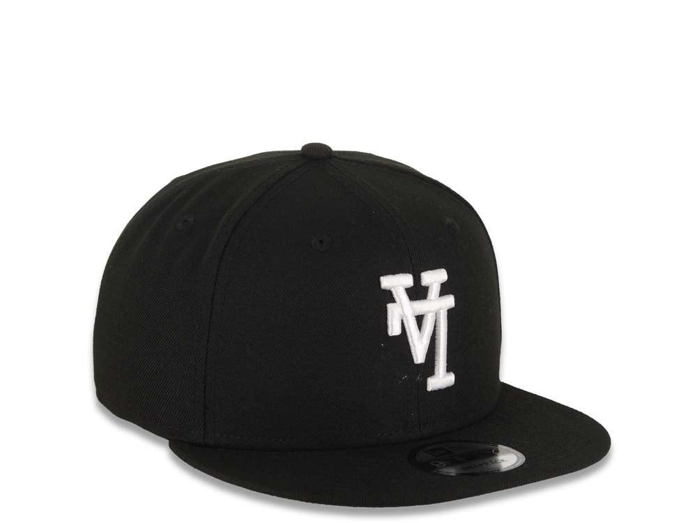 Los Angeles Dodgers New Era MLB 9FIFTY 950 Snapback Cap Hat Black Crown/Visor White Upside Down Gray UV