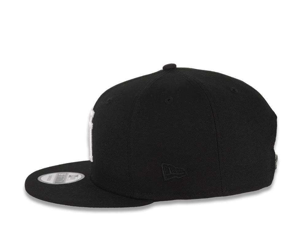 Los Angeles Dodgers New Era MLB 9FIFTY 950 Snapback Cap Hat Black Crown/Visor White Upside Down Gray UV