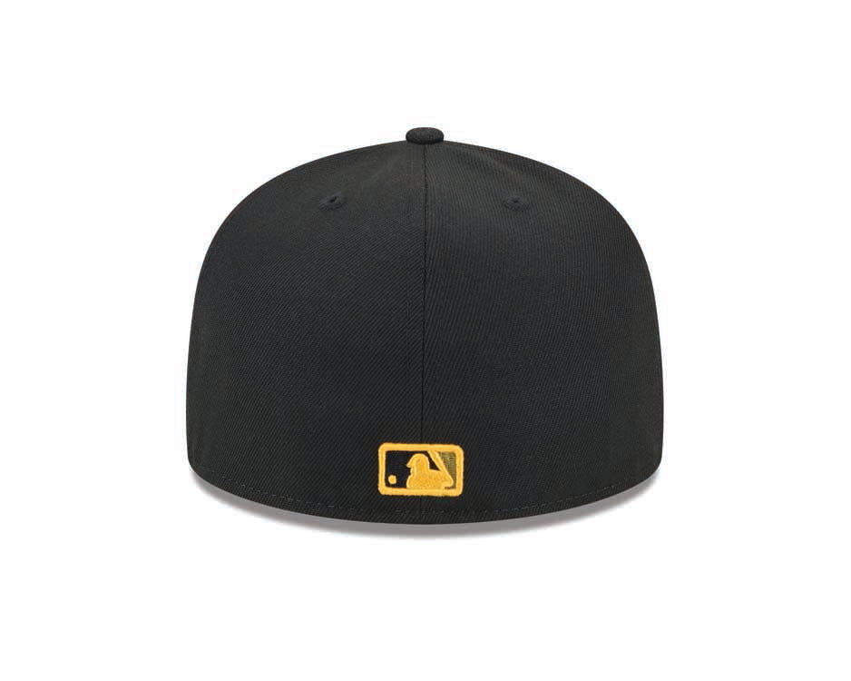 (Youth) San Diego Padres New Era MLB 59FIFTY 5950 Kid Fitted Cap Hat Black Crown/Visor Camo Logo Olive Green UV (2024 Armed Forces Day)