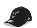 San Diego Padres New Era MLB 9TWENTY 920 Adjustable Cap Hat Black Crown/Visor Black/White Swinging Friar Logo