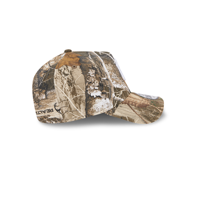 New York Yankees New Era MLB 9FORTY 940 Adjustable A-Frame Cap Hat Real Tree Edge Camo Crown/Visor White Logo