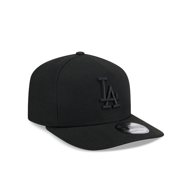 Los Angeles Dodgers New Era MLB 9FIFTY 950 Snapback A-Frame Cap Hat Black Crown/Visor Black Logo