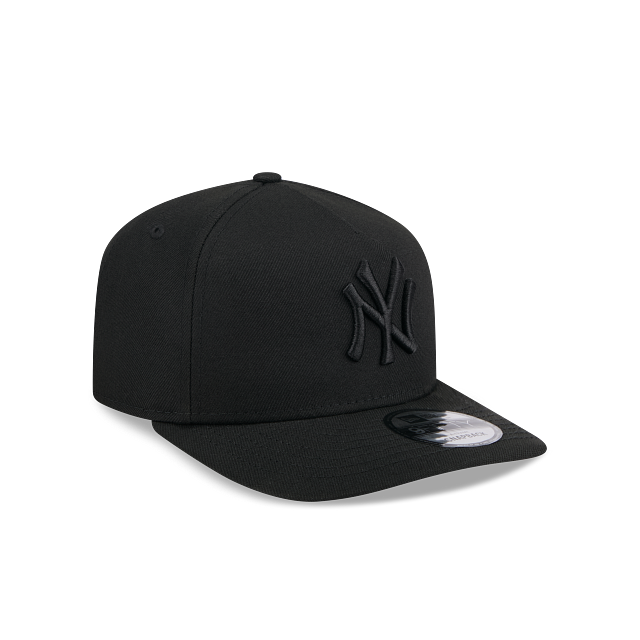 New York Yankees New Era MLB 9FIFTY 950 Snapback A-Frame Cap Hat Black Crown/Visor Black Logo