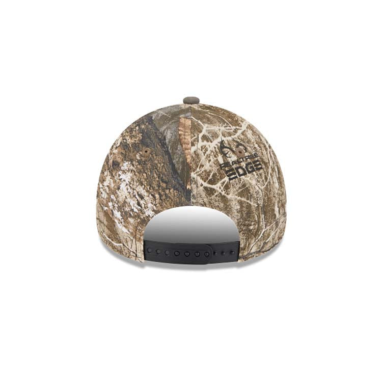 San Diego Padres New Era MLB 9FORTY 940 Adjustable A-Frame Cap Hat Real Tree Edge Camo Crown/Visor Yellow Logo