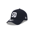San Diego FC New Era MLS 9FORTY 940 Adjustable A-Frame Cap Hat Navy Blue Crown/Visor White Logo