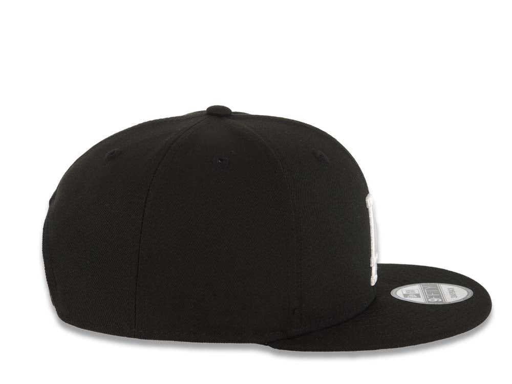 Los Angeles Dodgers New Era MLB 9FIFTY 950 Snapback Cap Hat Black Crown/Visor White Logo With Palm Gray UV