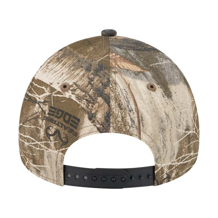 Atlanta Braves New Era MLB 9FORTY 940 A-Frame Adjustable Snapback Cap Hat Real Tree Camo Crown/Visor White Logo