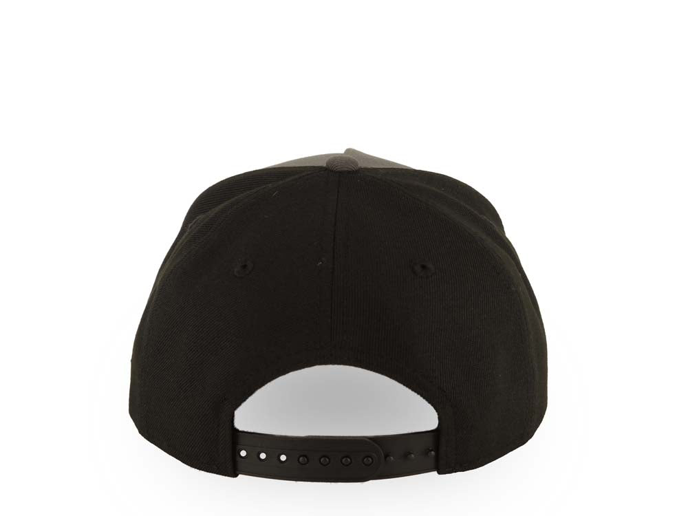 San Diego Padres New Era MLB 9FORTY 940 Adjustable A-Frame Cap Hat Dark Gray/Black Crown Black Visor Black Logo