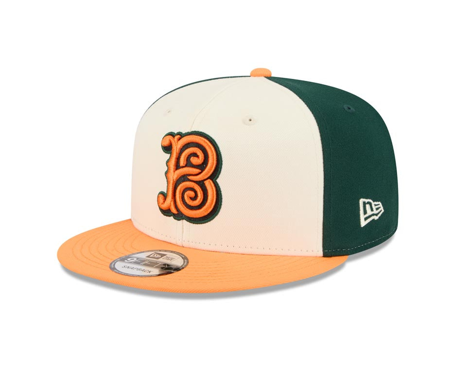 Baltimore Orioles New Era MLB 9FIFTY 950 Snapback Cap Hat White/Black Crown Orange Visor Orange/Black Logo Gray UV (2026 City Connect)