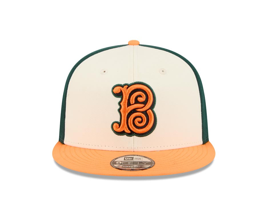 Baltimore Orioles New Era MLB 9FIFTY 950 Snapback Cap Hat White/Black Crown Orange Visor Orange/Black Logo Gray UV (2026 City Connect)