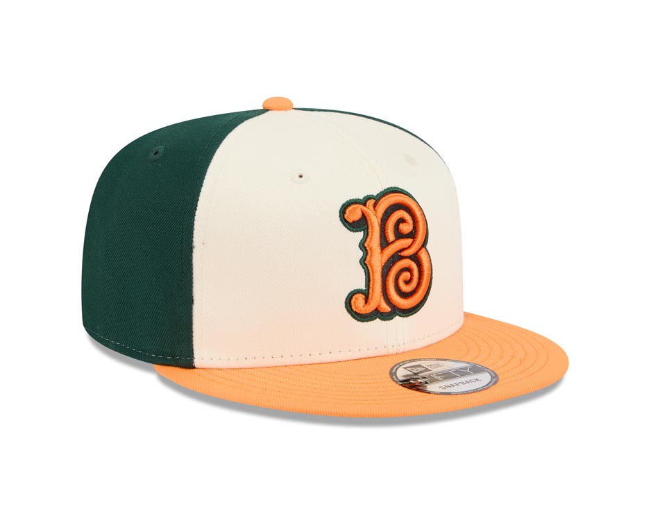 Baltimore Orioles New Era MLB 9FIFTY 950 Snapback Cap Hat White/Black Crown Orange Visor Orange/Black Logo Gray UV (2026 City Connect)