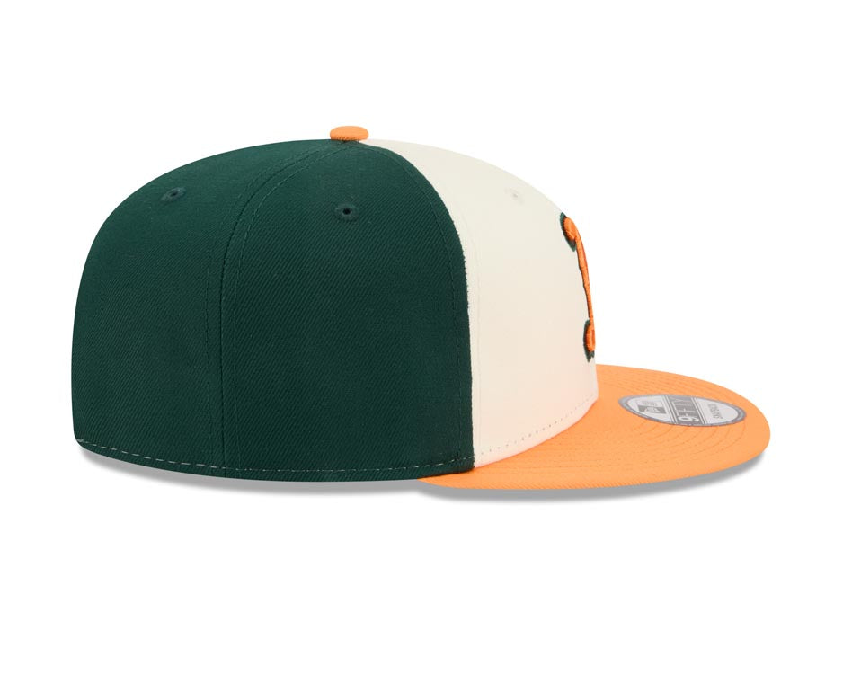 Baltimore Orioles New Era MLB 9FIFTY 950 Snapback Cap Hat White/Black Crown Orange Visor Orange/Black Logo Gray UV (2026 City Connect)