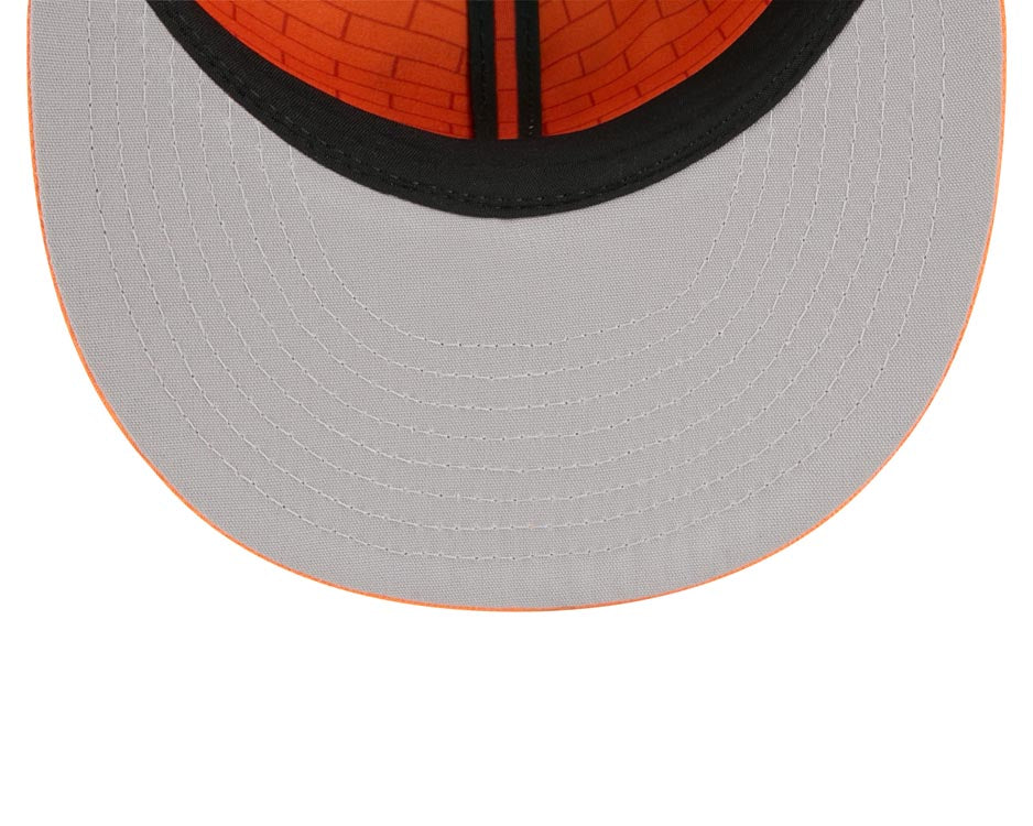 Baltimore Orioles New Era MLB 9FIFTY 950 Snapback Cap Hat White/Black Crown Orange Visor Orange/Black Logo Gray UV (2026 City Connect)