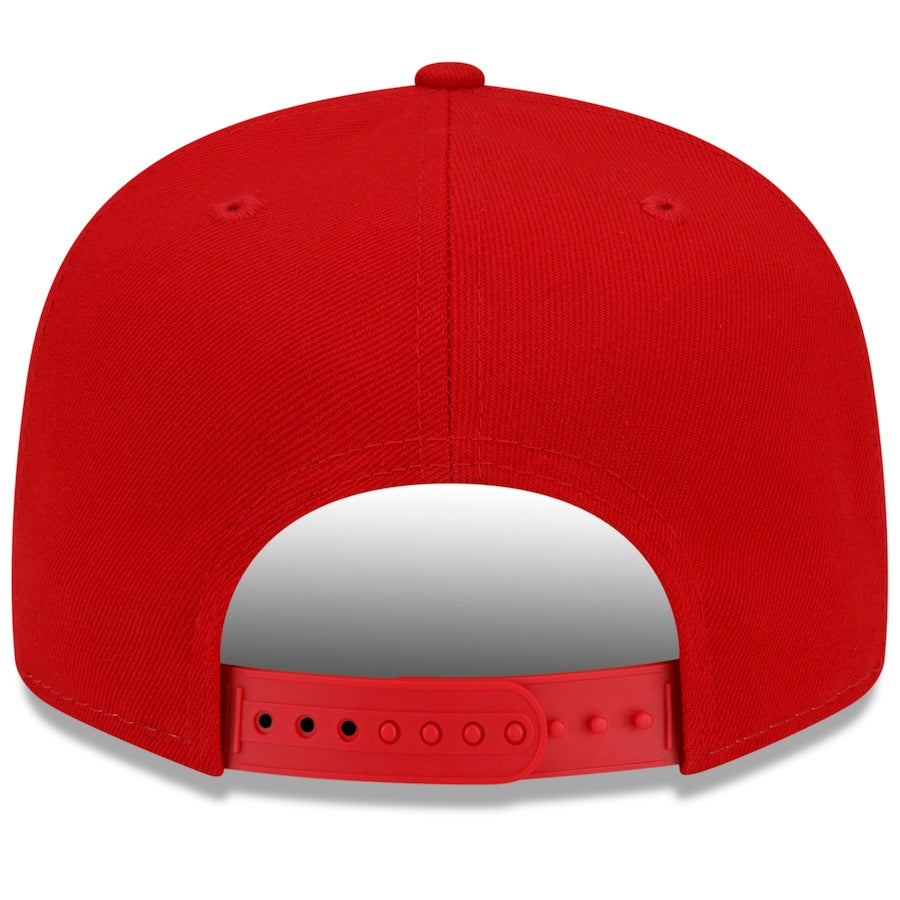 Los Angeles Anaheim Angels New Era MLB 9FIFTY 950 Snapback Cap Hat Off-White/Cream/Red Crown Red Visor Red/White Logo (2022 City Connect)