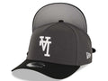 Los Angeles Dodgers New Era MLB 9FORTY 940 Adjustable A-Frame Cap Hat Dark Gray Crown Black Visor White Upside Down Logo Gray UV