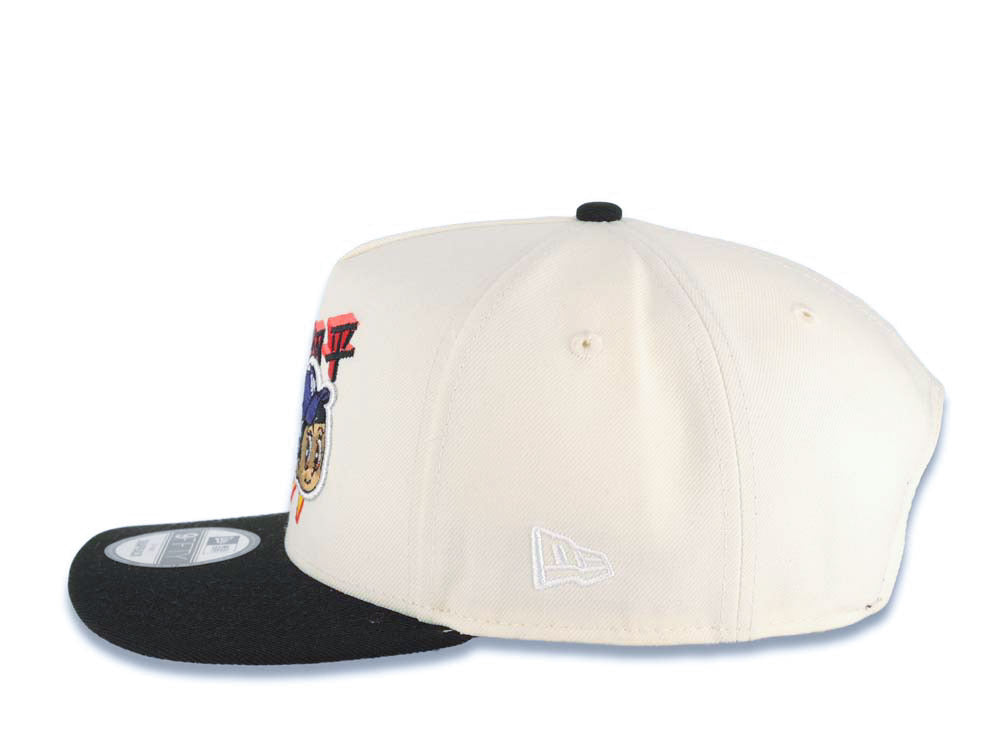 Los Angeles Dodgers New Era MLB 9FIFTY 950 Snapback A-Frame Cap Hat Cream Crown Black Visor Black/Red/Blue Shohei Ohtani Logo With LA Side Patch