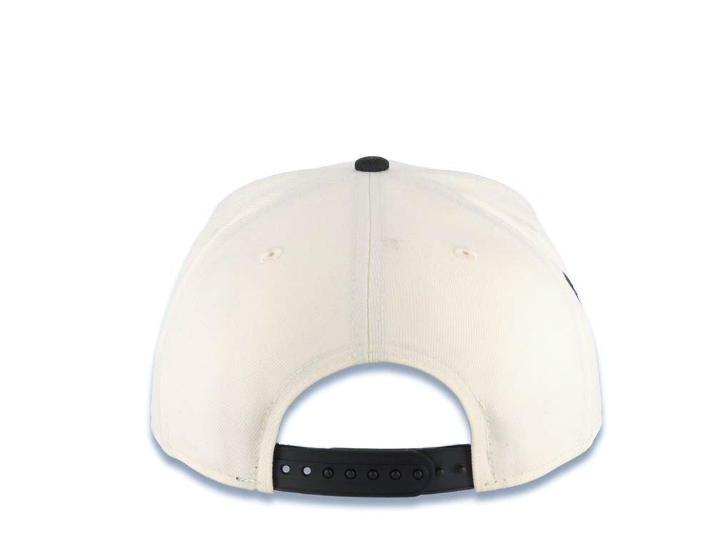 Los Angeles Dodgers New Era MLB 9FIFTY 950 Snapback A-Frame Cap Hat Cream Crown Black Visor Black/Red/Blue Shohei Ohtani Logo With LA Side Patch