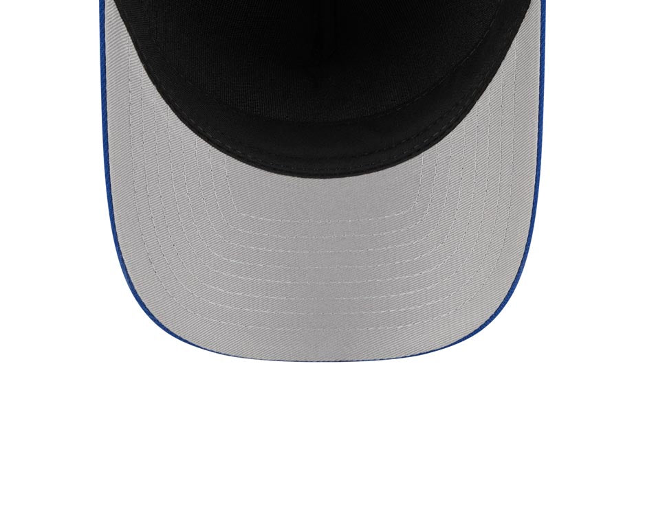 New York Mets New Era MLB 9FORTY 940 M-Crown Adjustable A-Frame Cap Hat Dark Green Crown Royal Blue Visor White with Apple Logo