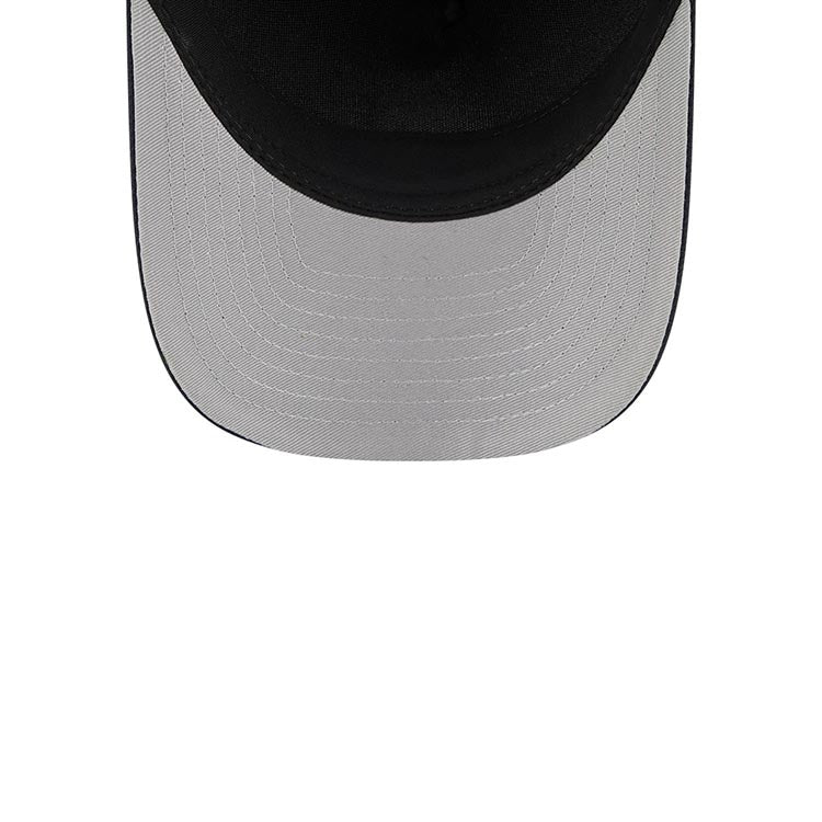 Atlanta Braves New Era MLB 9FORTY 940 M-Crown Adjustable A-Frame Cap Hat Dark Green Crown Navy Blue Visor White/Orange Peach Logo
