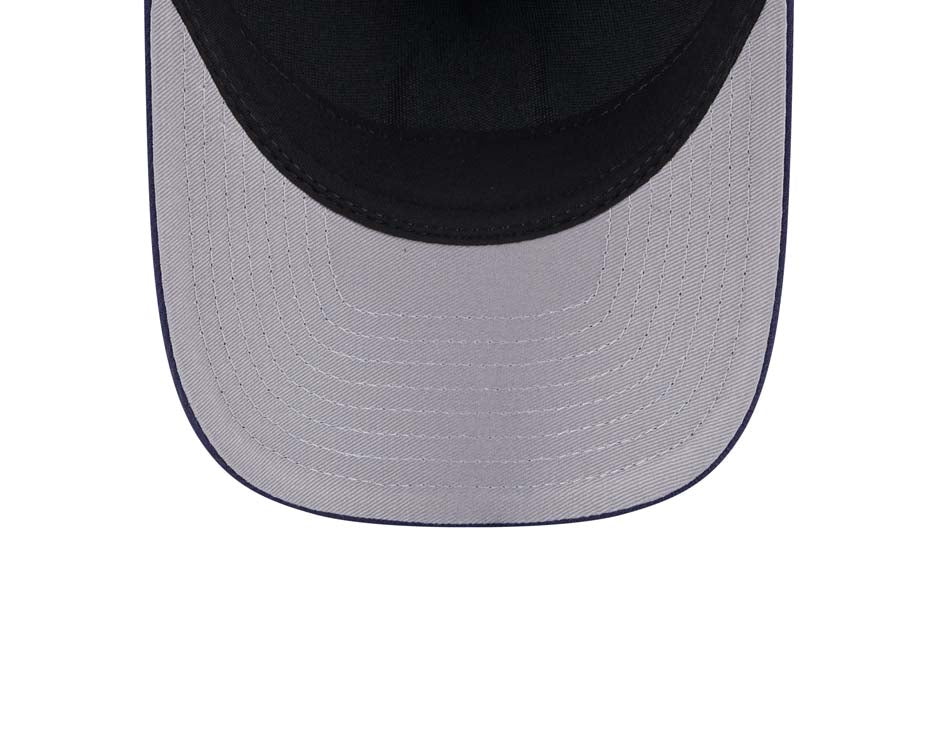 San Diego Padres New Era MLB 9FORTY 940 Adjustable A-Frame Trucker Mesh Cap Hat White/Navy Crown Navy Blue Visor Navy Blue Logo (Color Pack)