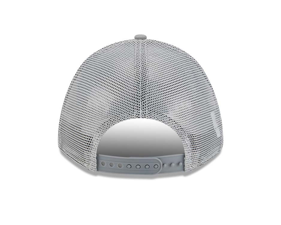 San Diego Padres New Era MLB 9FORTY 940 Adjustable A-Frame Trucker/Mesh Cap Hat Gray Crown Gray Visor Gray Logo (Color Pack)