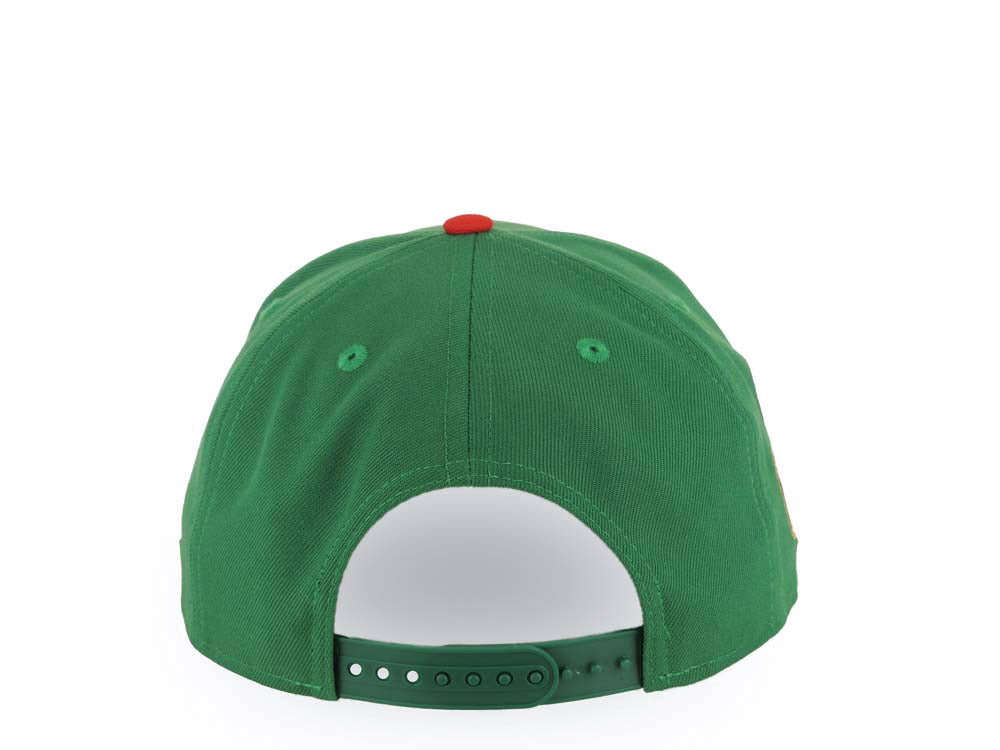 New York Yankees New Era MLB 9FORTY 940 Adjustable A-Frame Cap Hat Green Crown Red Visor White Logo 2024 World Series Side Patch