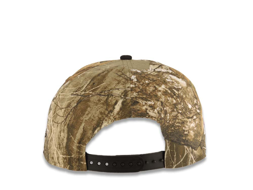 San Diego Padres New Era MLB 9FIFTY 950 Snapback Cap Hat Real Tree Edge Camo Crown Black Visor White/Black Logo 1998 World Series Side Patch