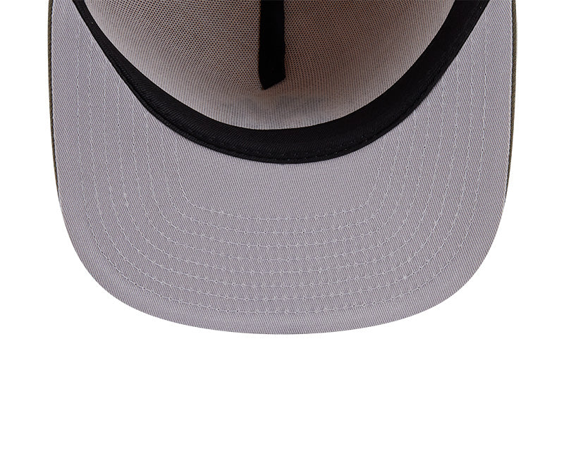 New York Yankees New Era MLB 59FIFTY 5950 Fitted A-Frame Cap Hat Light Khaki Crown Olive Green Visor Green/White Logo (2-Tone Color Pack)