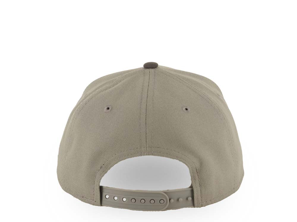 San Diego Padres New Era MLB 9FORTY 940 Adjustable A-Frame Cap Hat Gray Crown Gray Visor White/Black Logo Gray UV
