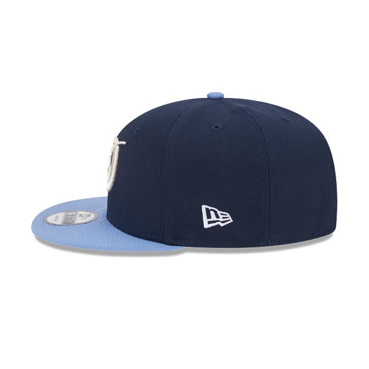 Los Angeles Dodgers New Era MLB 9FIFTY 950 Snapback Cap Hat Navy Blue Crown Dark Sky Blue Visor Team Color Logo (2024 City Connect)