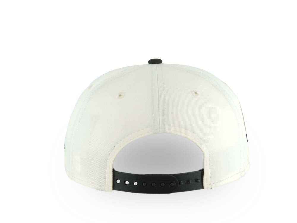 San Diego Padres New Era MLB 9FORTY 940 Adjustable A-Frame Cap Hat Cream Crown Black Visor White Logo With Red Rose 40th Anniversary Side Patch Gray UV