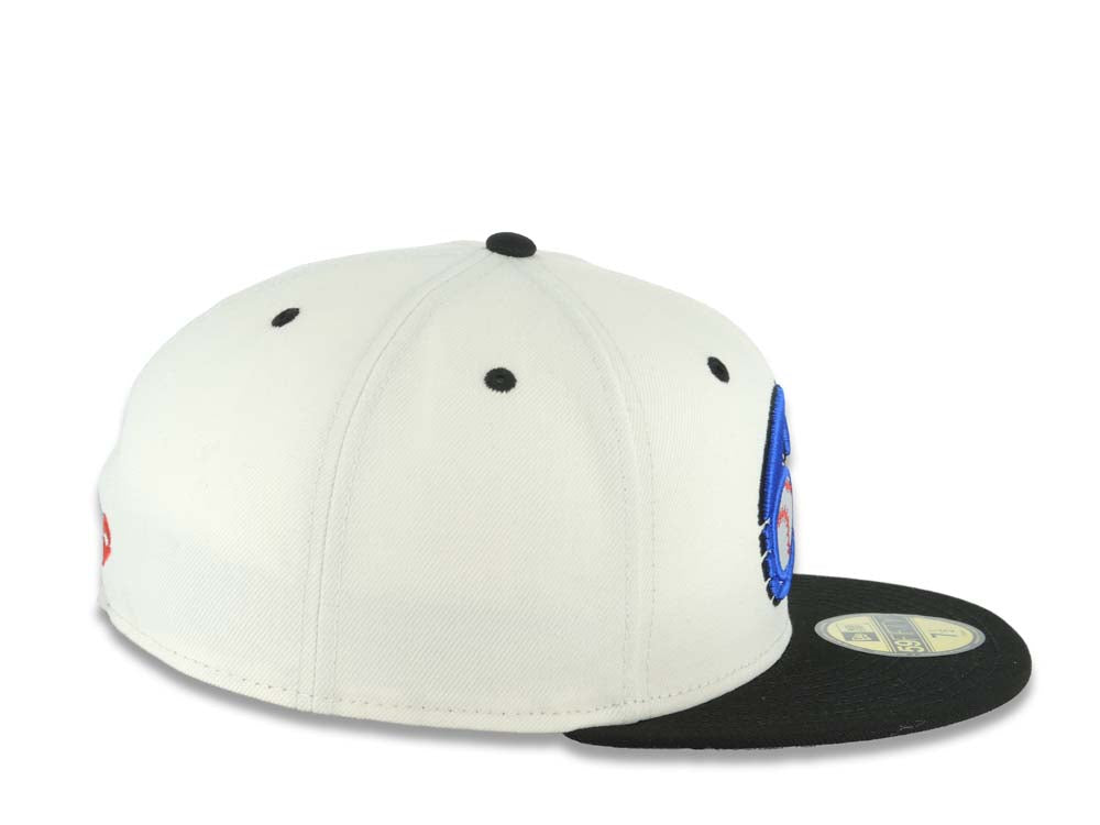 Charros de Jalisco New Era LMP 59FIFTY 5950 Fitted Cap Hat Cream Crown Black Visor Team Color Logo Gray UV