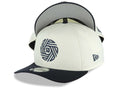 San Diego FC New Era 9FORTY 940 Adjustable A-Frame Cap Hat Cream Crown Navy Blue Visor Navy Blue Logo Gray UV