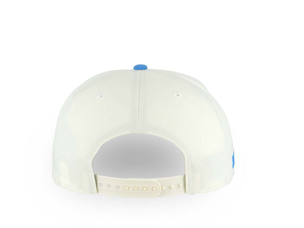 San Diego FC New Era MLS 9FORTY 940 Adjustable A-Frame Cap Hat Cream Crown Light Blue Visor Light Blue Logo Gray UV Gray UV