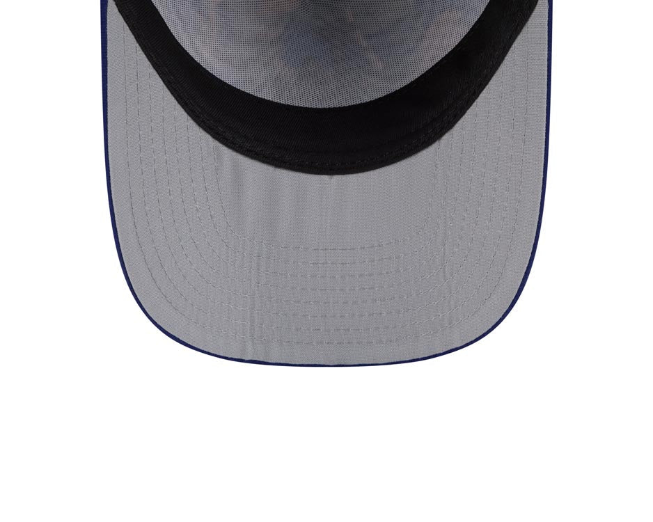 Los Angeles Dodgers New Era MLB 9FORTY 940 A-Frame Snapback Cap Hat Leaves Camo Crown Royal Blue Visor Tan Logo 50th Anniversary Patch