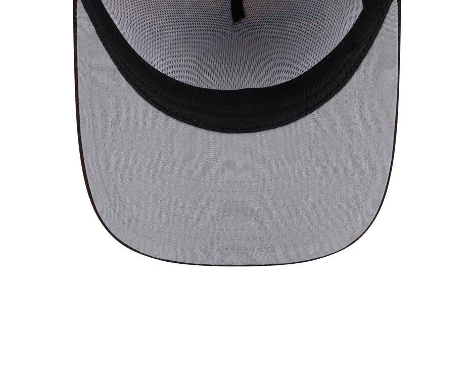 San Diego Padres New Era MLB 9FIFTY 950 A-Frame Snapback Cap Hat Leaves Camo Crown Brown Visor Yellow Logo 50th Anniversary Side Patch