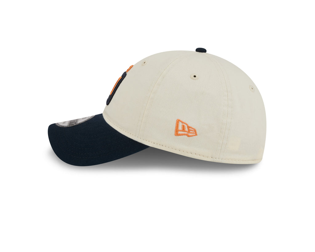 San Diego Padres New Era MLB 9TWENTY 920 Adjustable Cap Hat Chrome White Crown Navy Blue Visor Orange/Navy Logo (2026 City Connect 2.0)