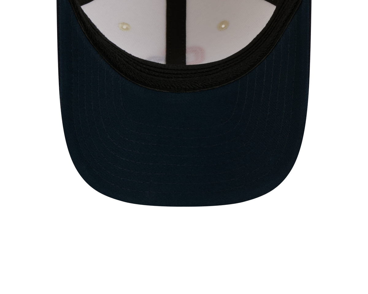 San Diego Padres New Era MLB 39THIRTY 3930 Flexfit Cap Hat Chrome White Crown Navy Blue Visor Orange/Navy Logo (2026 City Connect 2.0)