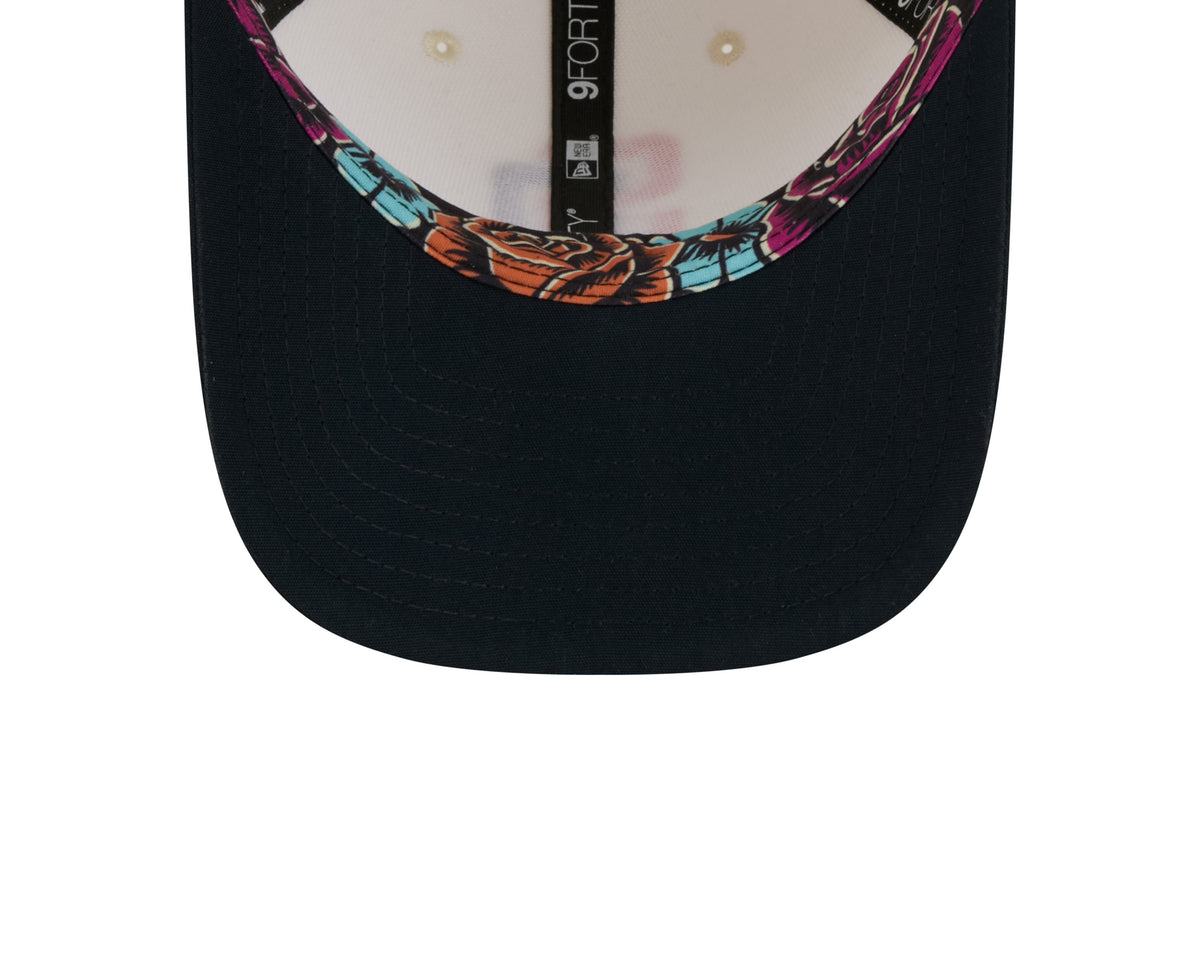 San Diego Padres New Era MLB 9FORTY 940 Adjustable M-Crown Cap Hat Chrome White Crown Navy Blue Visor Orange/Navy Logo (2026 City Connect 2.0)