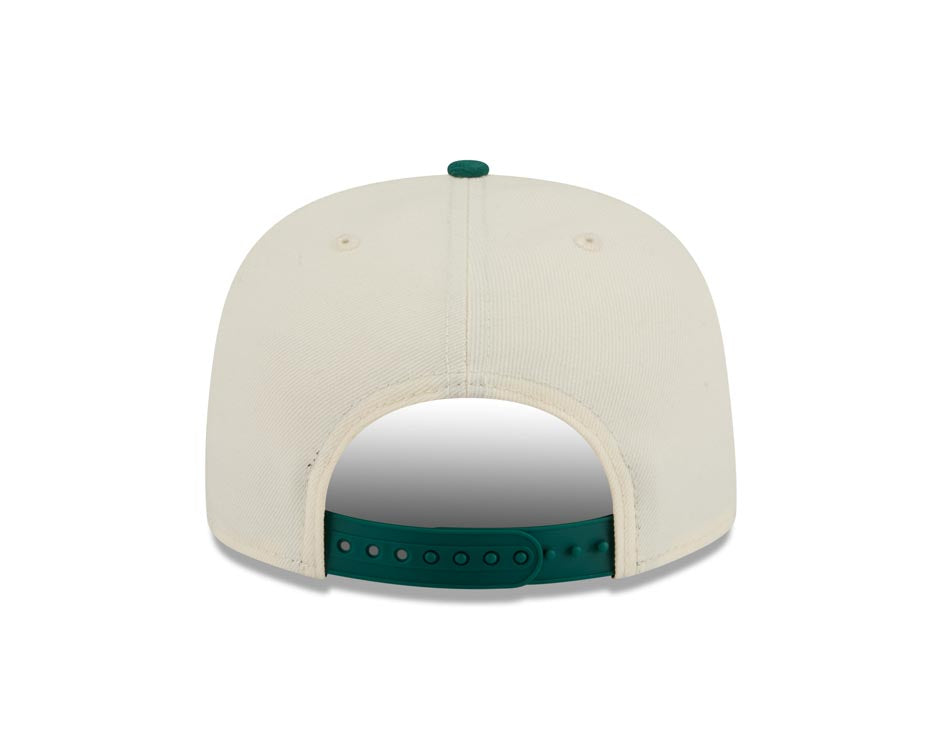 Puerto Rico New Era WBC 9FIFTY 950 Snapback A-Frame Cap Hat Chrome Crown Green Visor Red/Green Logo With Rose