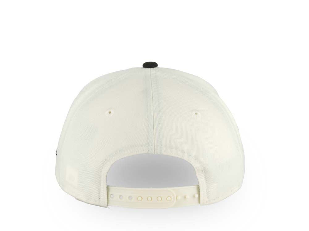 Puerto Rico New Era 9FORTY 940 Adjustable A-Frame Cap Hat Chrome White Crown Black Visor Black White Logo Frog WBC World Baseball Classic Side Patch